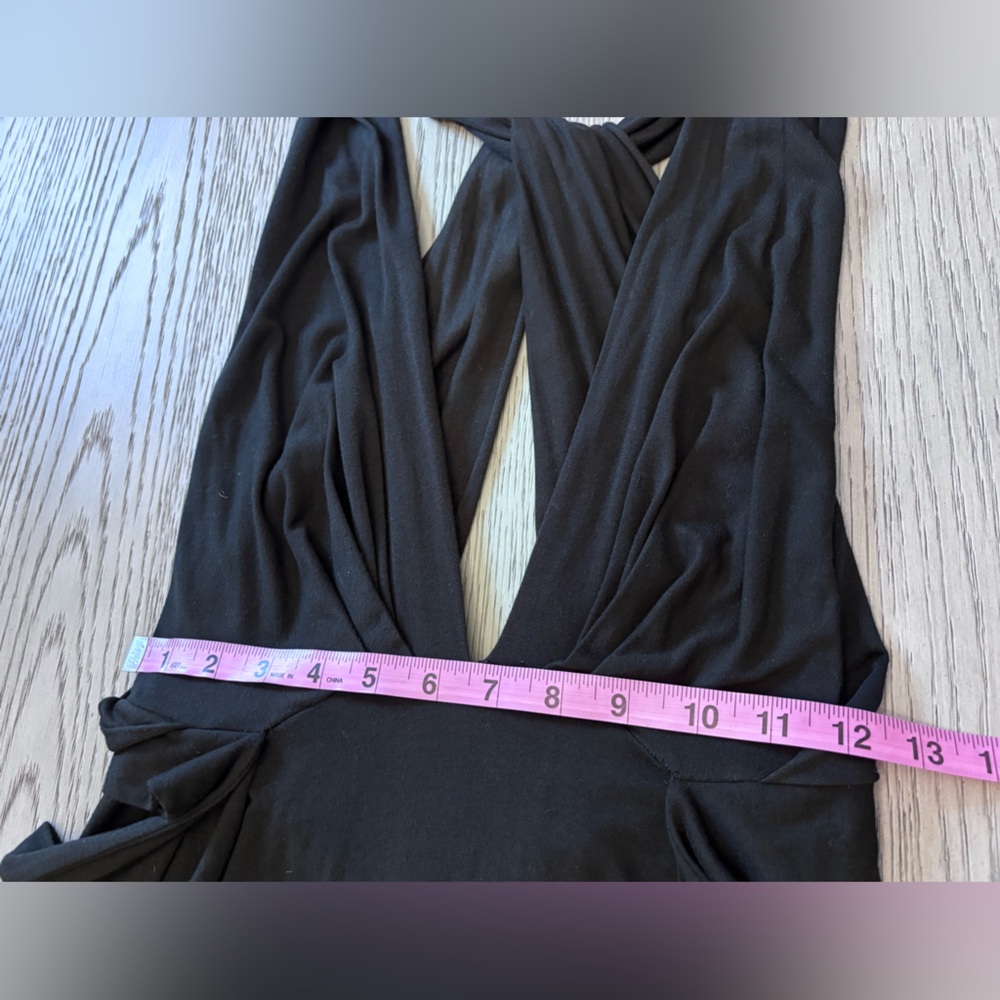 Tart Black Jersey Tie Back Maxi Dress Size M - Picture 10 of 12